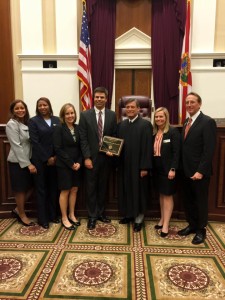photo at the Florida Supreme Court of Pro Bono award winners